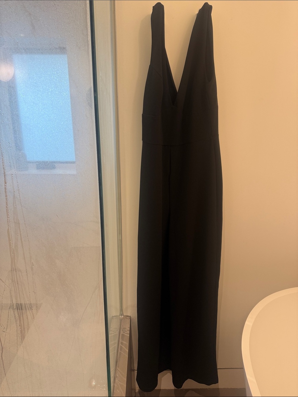 Lulu's Black One-Shoulder Jumpsuit